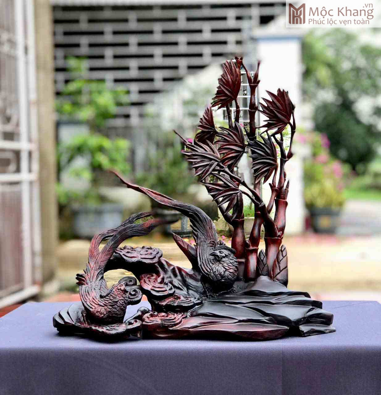 Tượng Phu Thê Viên Mãn Gỗ Trắc (5)_5 Tượng Phu Thê Viên Mãn Gỗ Trắc