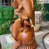 Tượng Song Ngư Vờn Bình Gỗ Hương