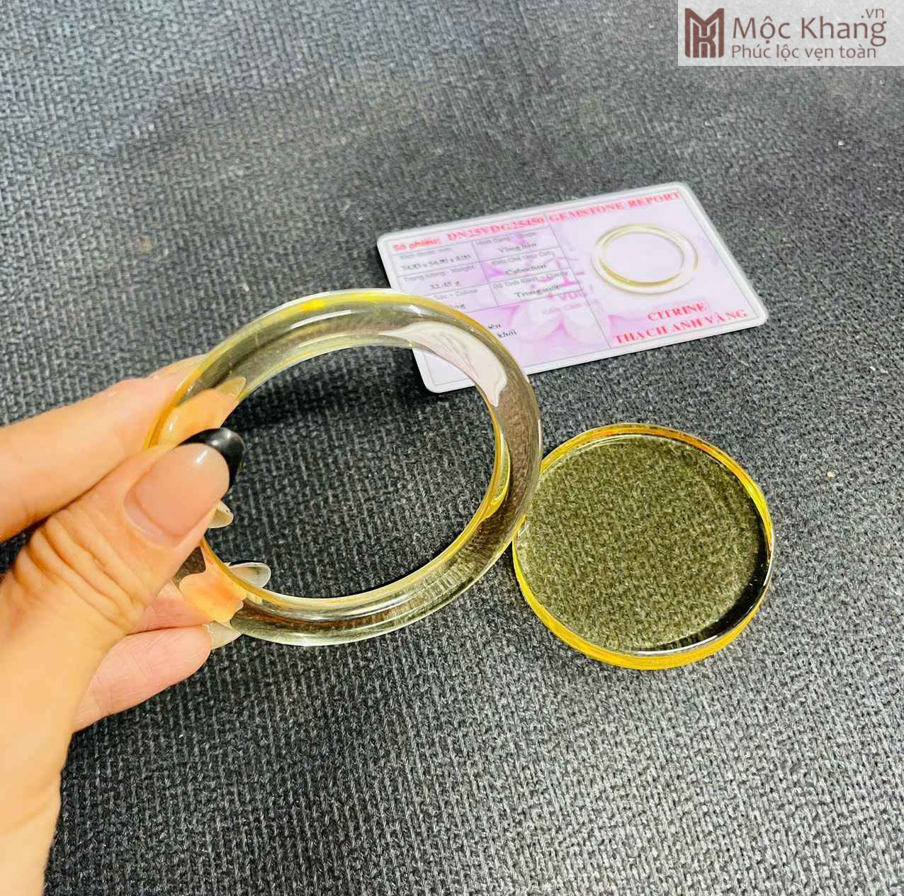 Vòng Bản Thạch Anh Vàng (2) Vòng Bản Thạch Anh Vàng
