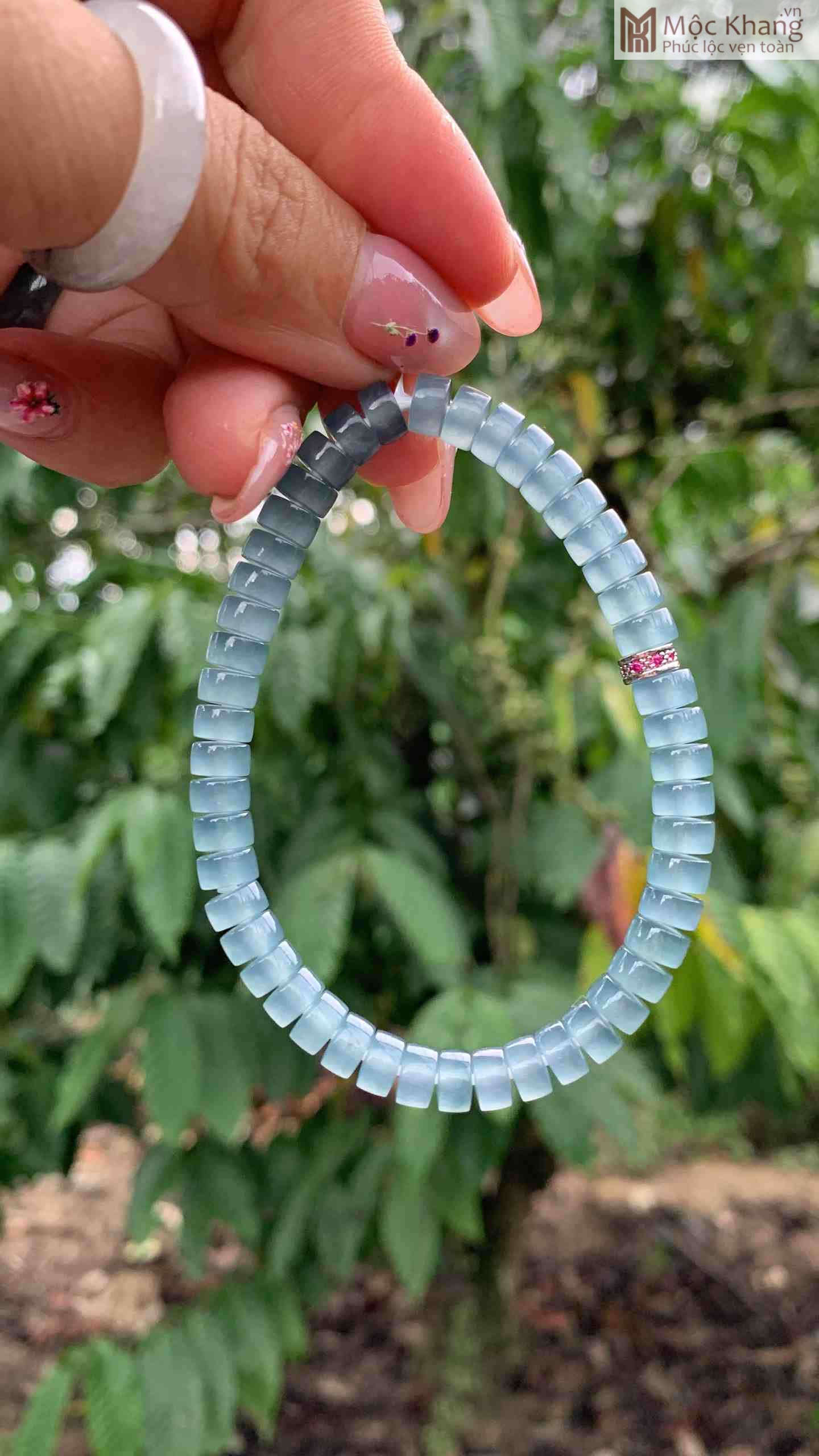 Vòng Tay Băng Lam Thiên Không Cẩm Thạch Jadeite A (1)_1 Vòng Tay Băng Lam Thiên Không Cẩm Thạch Jadeite A