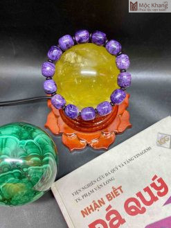 Vòng Tay Đá Mắt Rồng Tím Charoite
