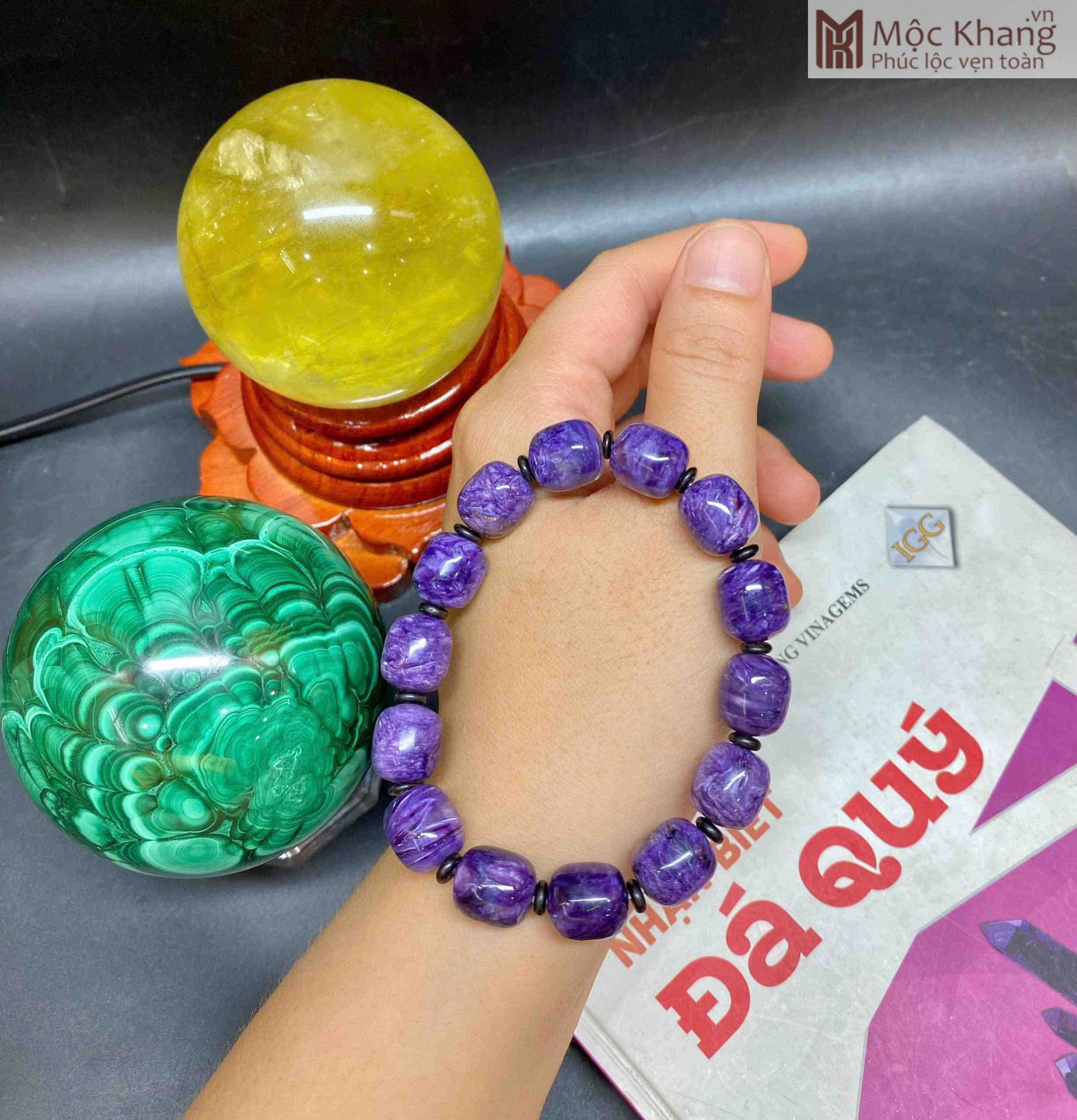 Vòng Tay Đá Mắt Rồng Tím Charoite (3)_3 Vòng Tay Đá Mắt Rồng Tím Charoite