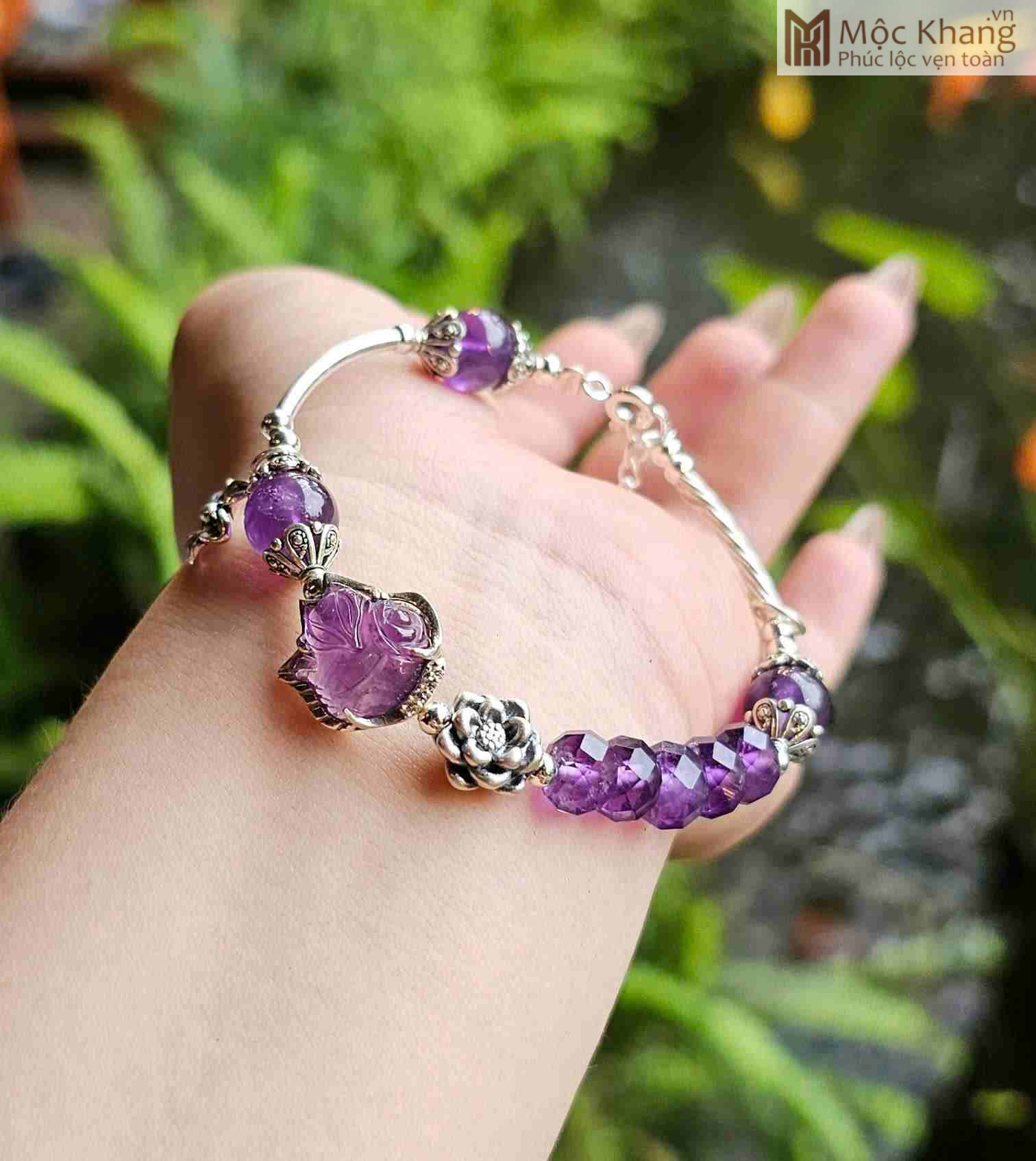 Vòng Tay Hồ Ly Thạch Anh Tím Mix Charm Bạc (2)_2 Vong Tay Ho Ly Thach Anh Tim Mix Charm Bac 2 2