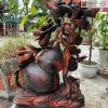 Hồ Lô Tài Lộc Gỗ Trắc Đỏ Đen