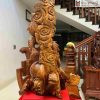 Tượng Nhất Long Vờn Ngọc Gỗ Sưa Bắc