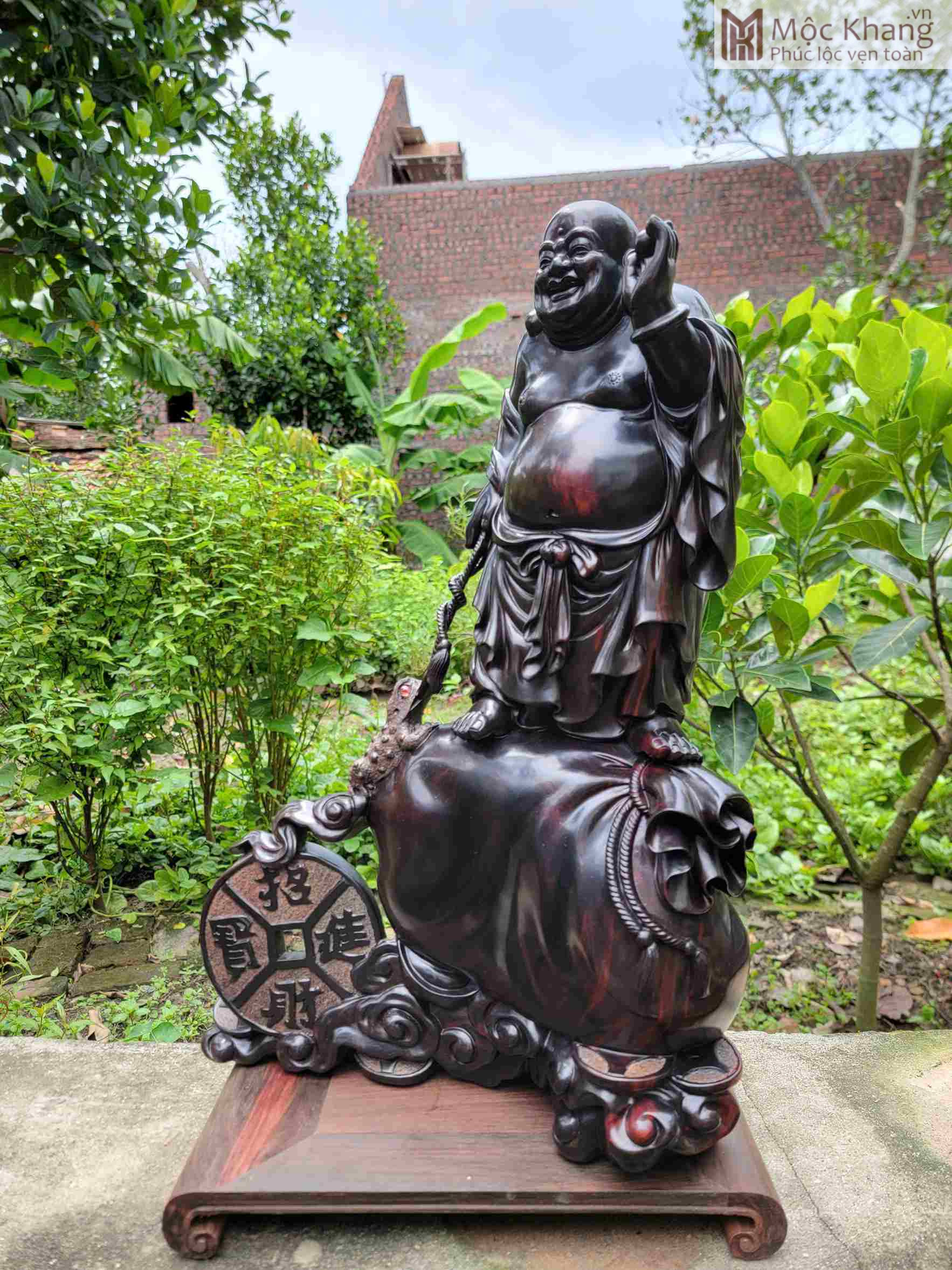 tuong-phat-di-lac-cau-thiem-thu-go-trac (4) Tượng Phật Di Lặc Câu Thiềm Thừ Gỗ Trắc