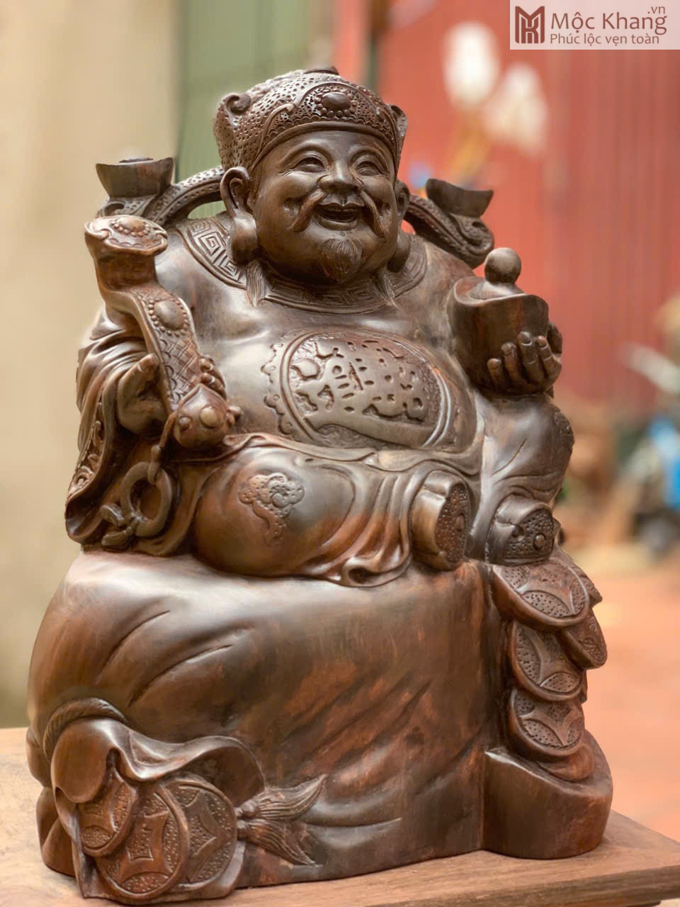 tuong-than-tai-go-trac-den-cao-33-cm (3) Tượng Thần Tài Gỗ Trắc Đen
