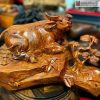Tượng Trâu An Nhàn Gỗ Cẩm