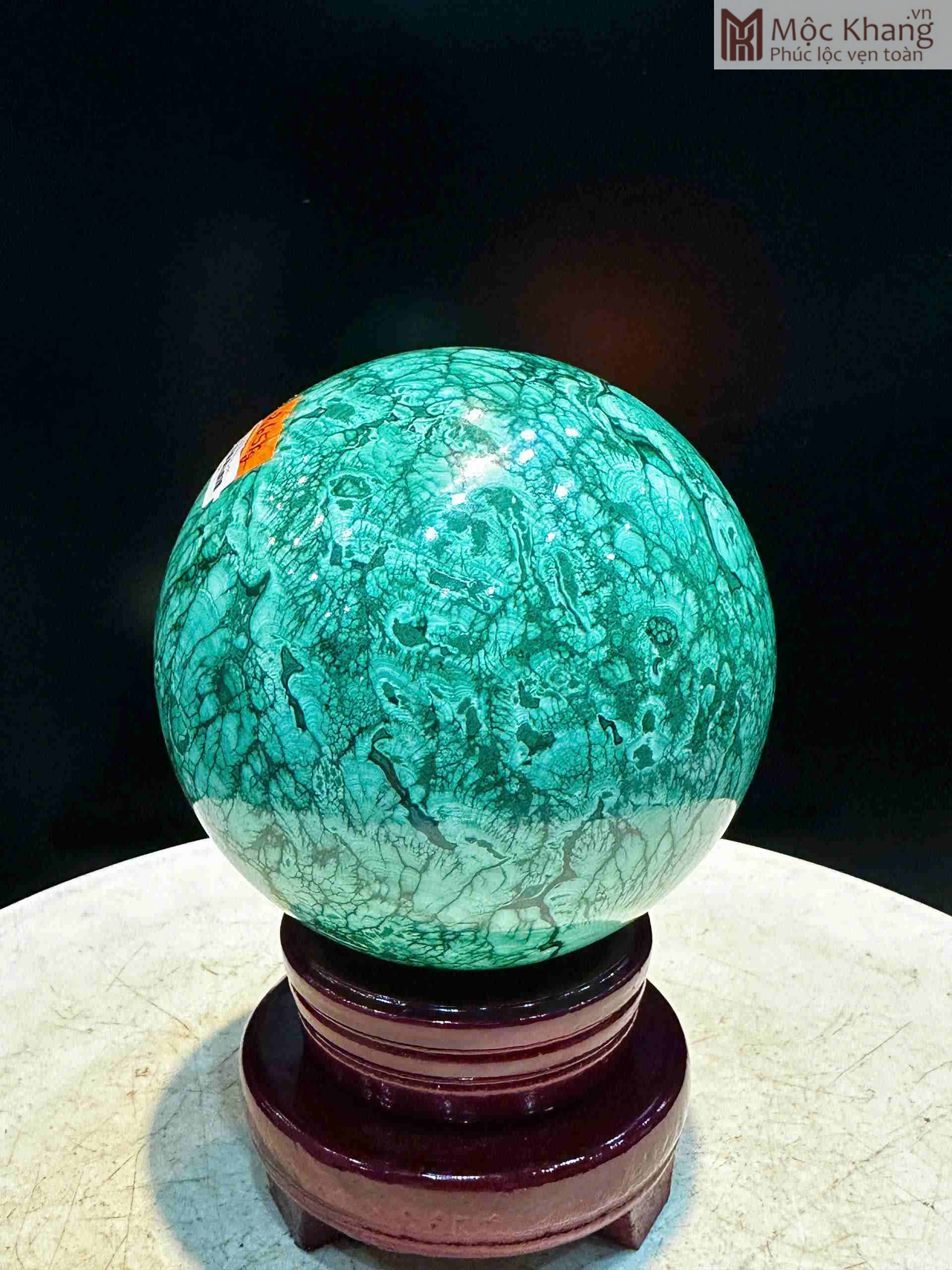 Bi Cầu Khổng Tước (Malachite) Đường Kính 11.5 (cm) (1)_1 Bi Cau Khong Tuoc Malachite Duong Kinh 11.5 cm 1 1