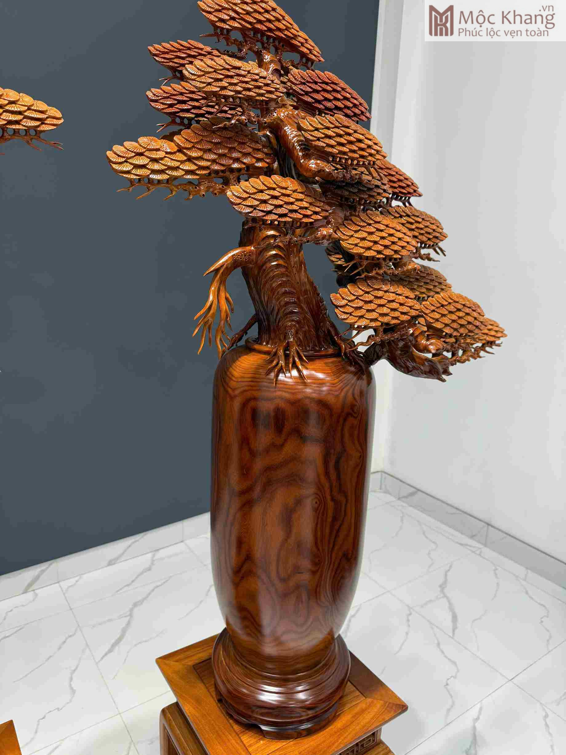 Cặp Bình Tùng Bonsai Gỗ Cẩm Cao 188 (cm) (6)_6 Cap Binh Tung Bonsai Go Cam Cao 188 cm 6 6
