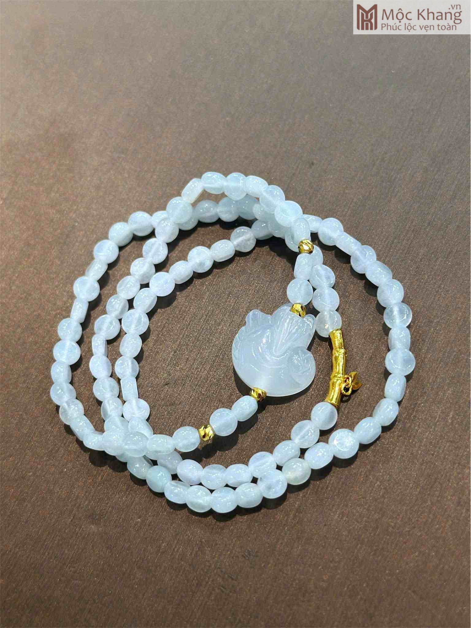 Chuỗi Bạch Ngọc Phối Charm Vàng (2)_2 Chuỗi Bạch Ngọc Phối Charm Vàng