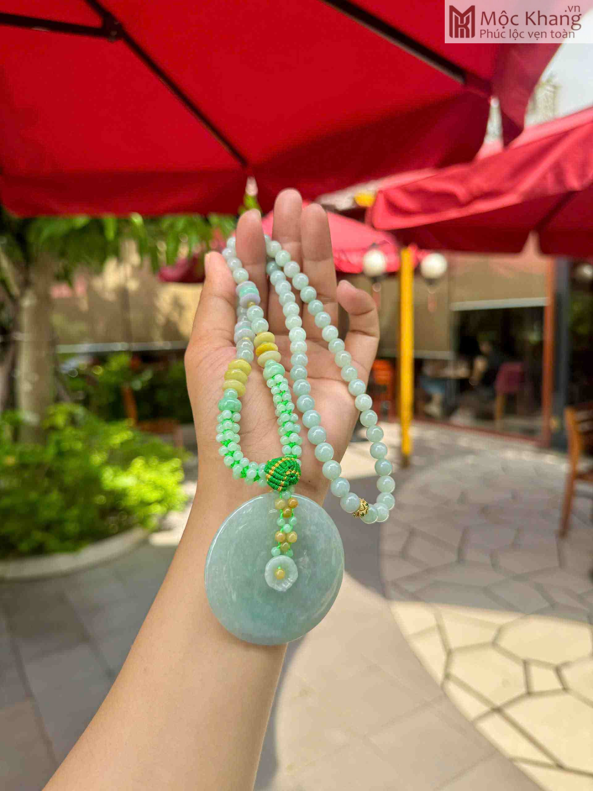 Chuỗi Cổ Ngọc Cẩm Thạch A Phối Đồng Điếu (2)_2 Chuỗi Cổ Ngọc Cẩm Thạch A Phối Đồng Điếu