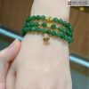Chuỗi Ngọc Bích Phối Charm Vàng