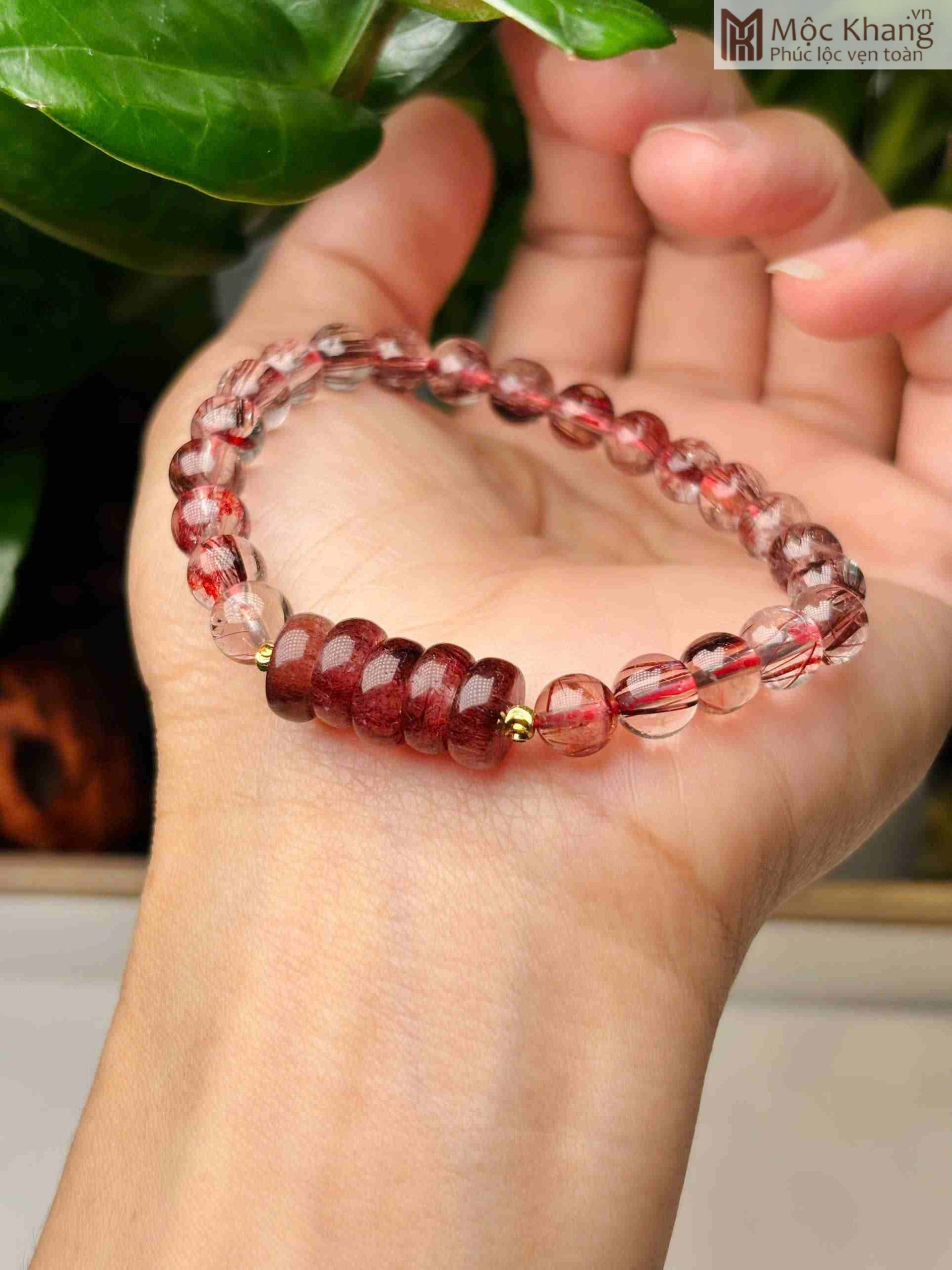 Chuỗi Thạch Anh Tóc Đỏ Phối Ngũ Điếu (1)_1 Chuỗi Thạch Anh Tóc Đỏ Phối Ngũ Điếu
