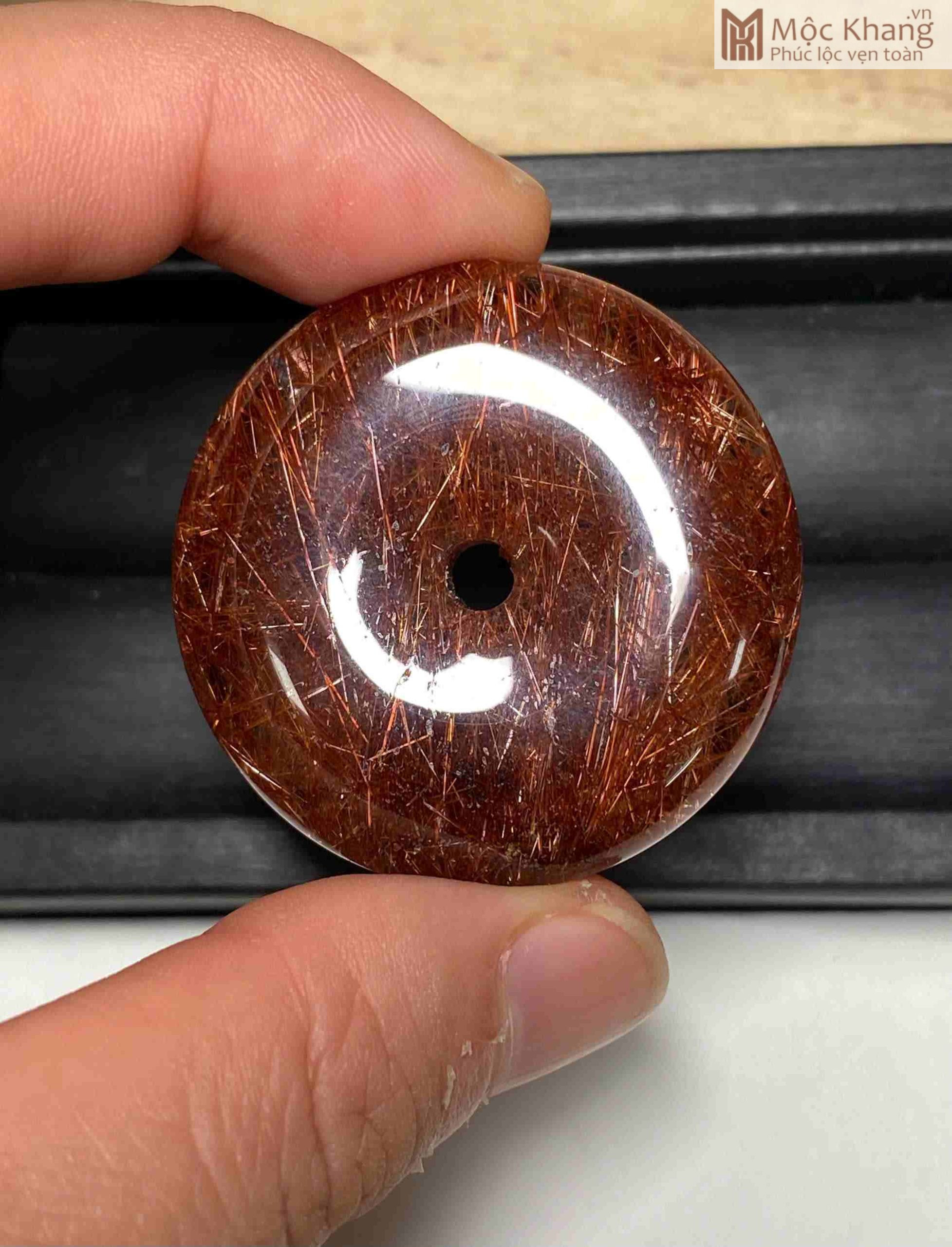 Khấu Bình An Đá Thạch Anh Tóc Đỏ (2)_2 Khấu Bình An Đá Thạch Anh Tóc Đỏ