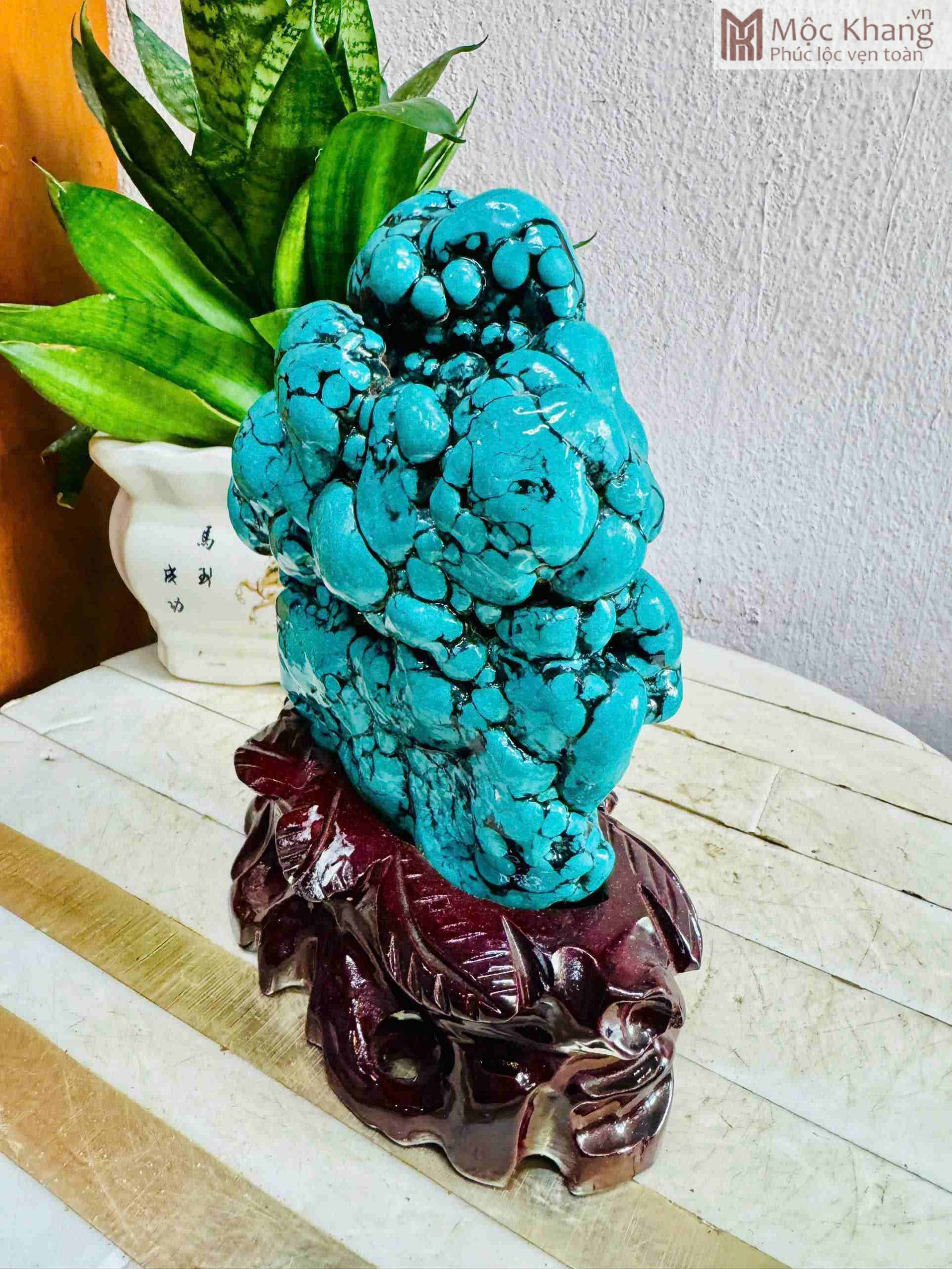 Tác Phẩm Đá Lam Ngọc (Turquoise) Cao 20 (cm) (1)_1