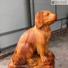 Tượng Chó Gỗ Hương Gia Lai Cao 39 (cm)