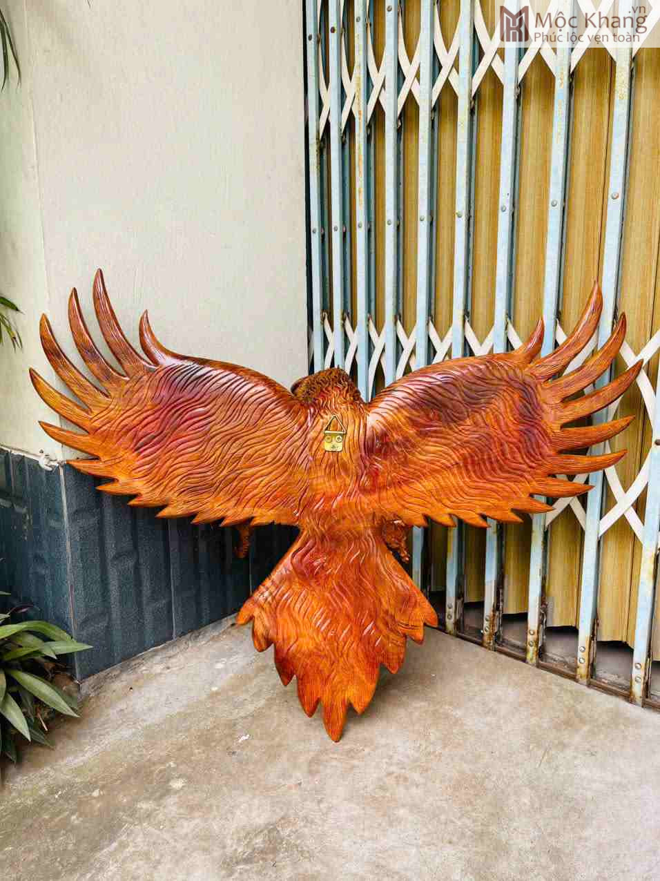 Tượng Đại Bàng Treo Tường Gỗ Hương Cao 80 (cm) (2)_2 Tuong Dai Bang Treo Tuong Go Huong Cao 80 cm 2 2