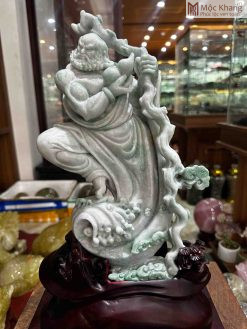 Tượng Đạt Ma Sư Tổ Ngọc Cẩm Thạch Cao 45 (cm)