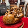 Tượng Di Lặc Ngồi Bao Tiền Gỗ Nu Ngọc Am