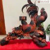 Tượng Gia Đình Gà Gỗ Trắc Cao 57 (cm)
