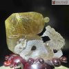 Tuong Nhat Long Thach Anh Toc Vang Cao 18 cm 4 4