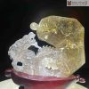 Tuong Nhat Long Thach Anh Toc Vang Cao 18 cm 5 5