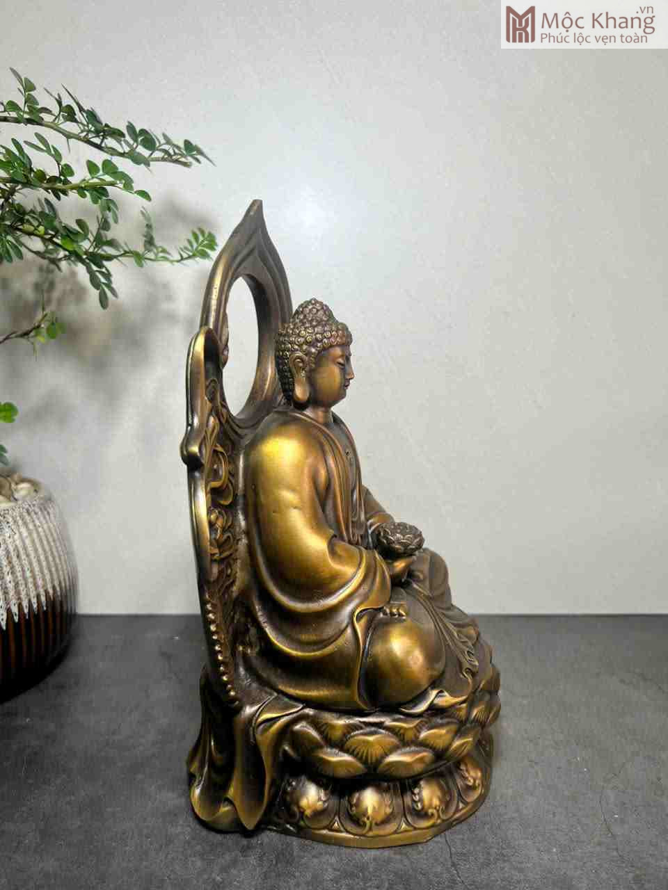 Tượng Phật A Di Đà Đồng Cao 26 (cm) (3)_3 Tuong Phat A Di Da Dong Cao 26 cm 3 3