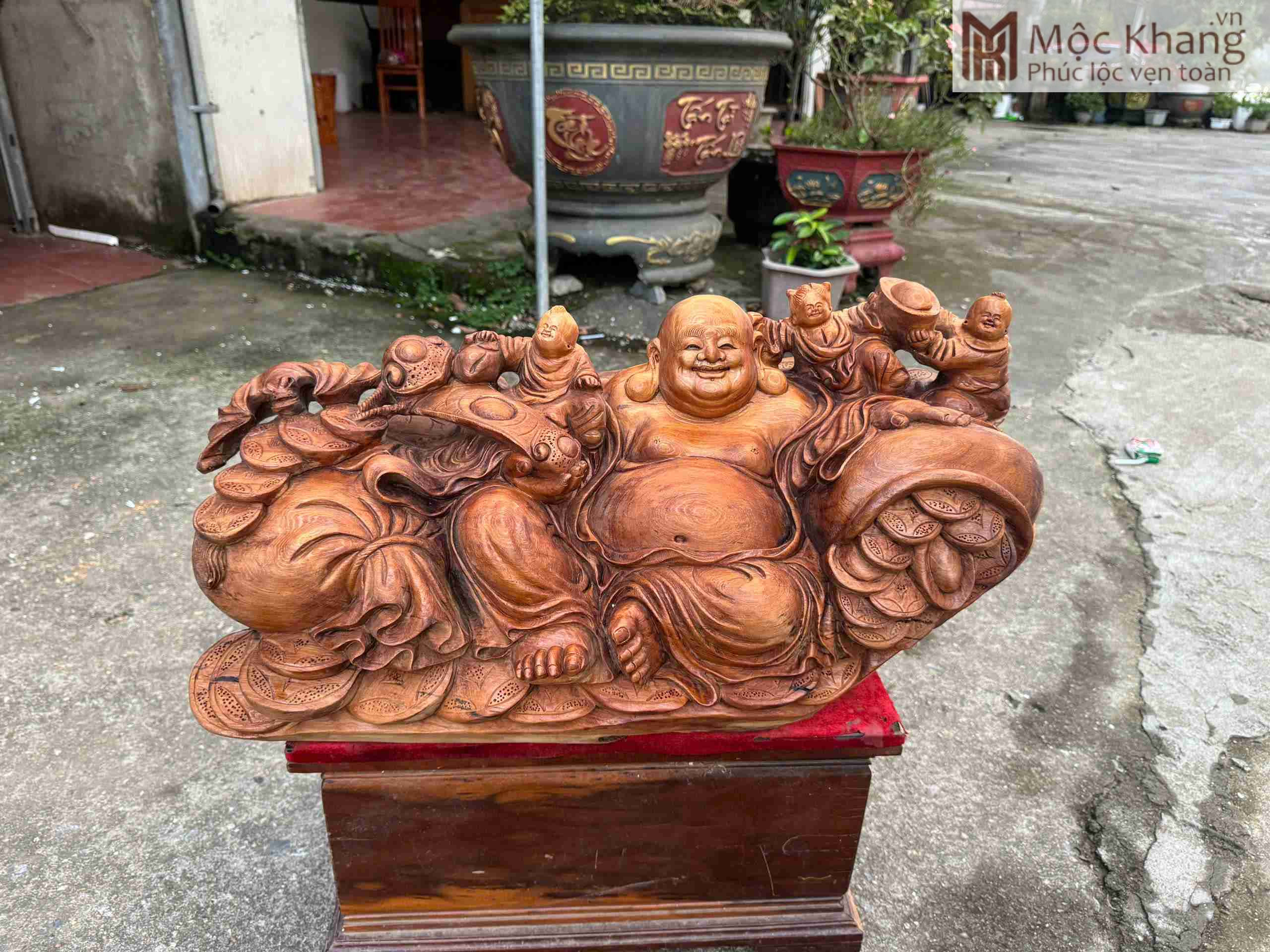 Tượng Phật Di Lặc Gỗ Ngọc Am Gỗ Ngọc Am Cao 35 (cm) (1)_1 Tượng Phật Di Lặc Gỗ Ngọc Am