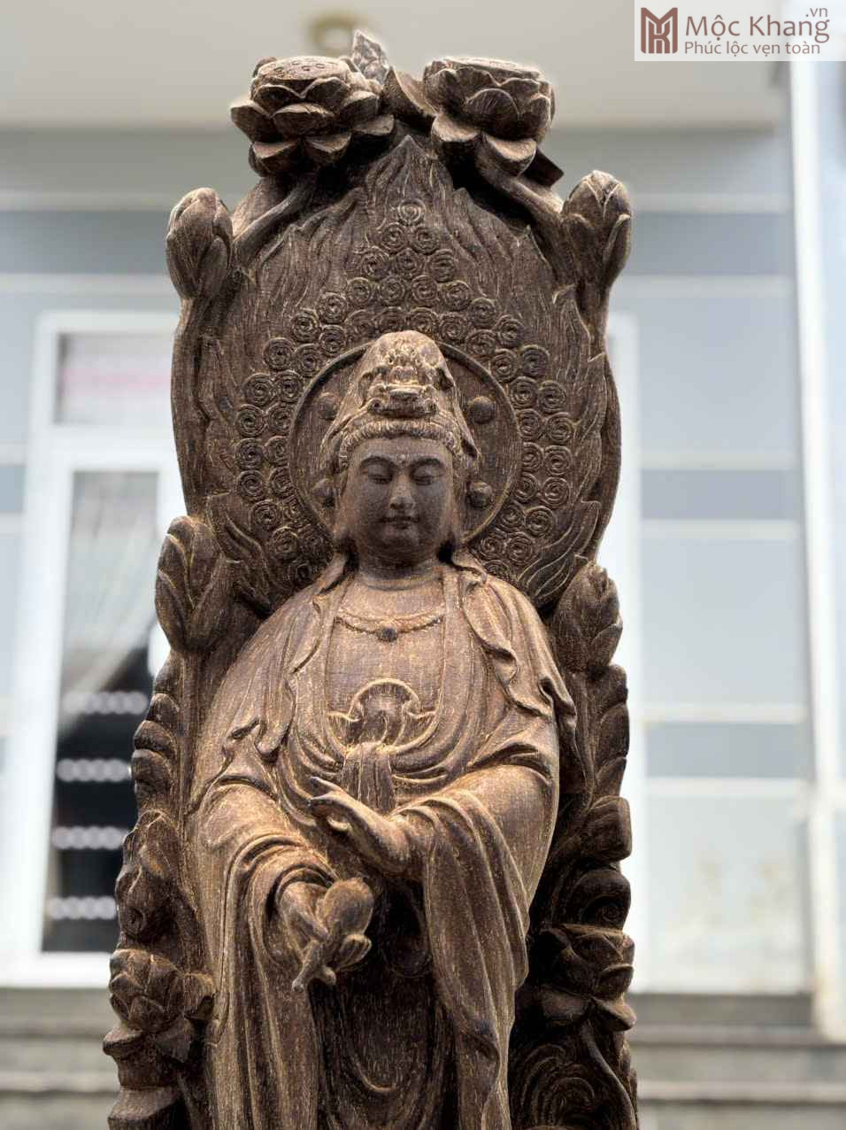 Tượng Phật Quan Âm Trầm Hương Cao 120 (cm) (1)_1 Tượng Phật Quan Âm Trầm Hương Cao 120 (cm)