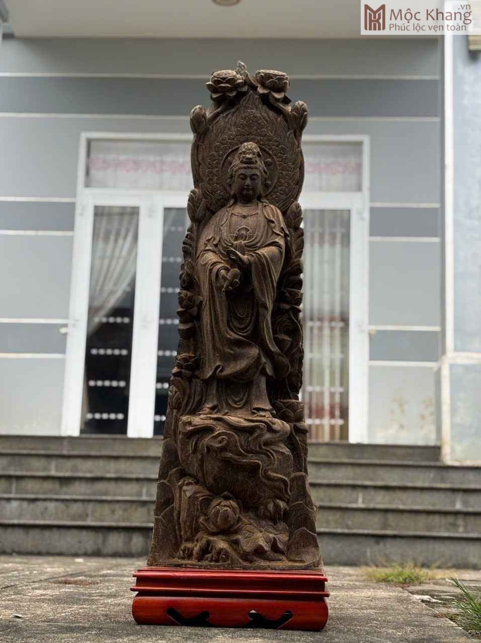 Tượng Phật Quan Âm Trầm Hương Cao 120 (cm) (2)_2 Tuong Phat Quan Am Tram Huong Cao 120 cm 2 2