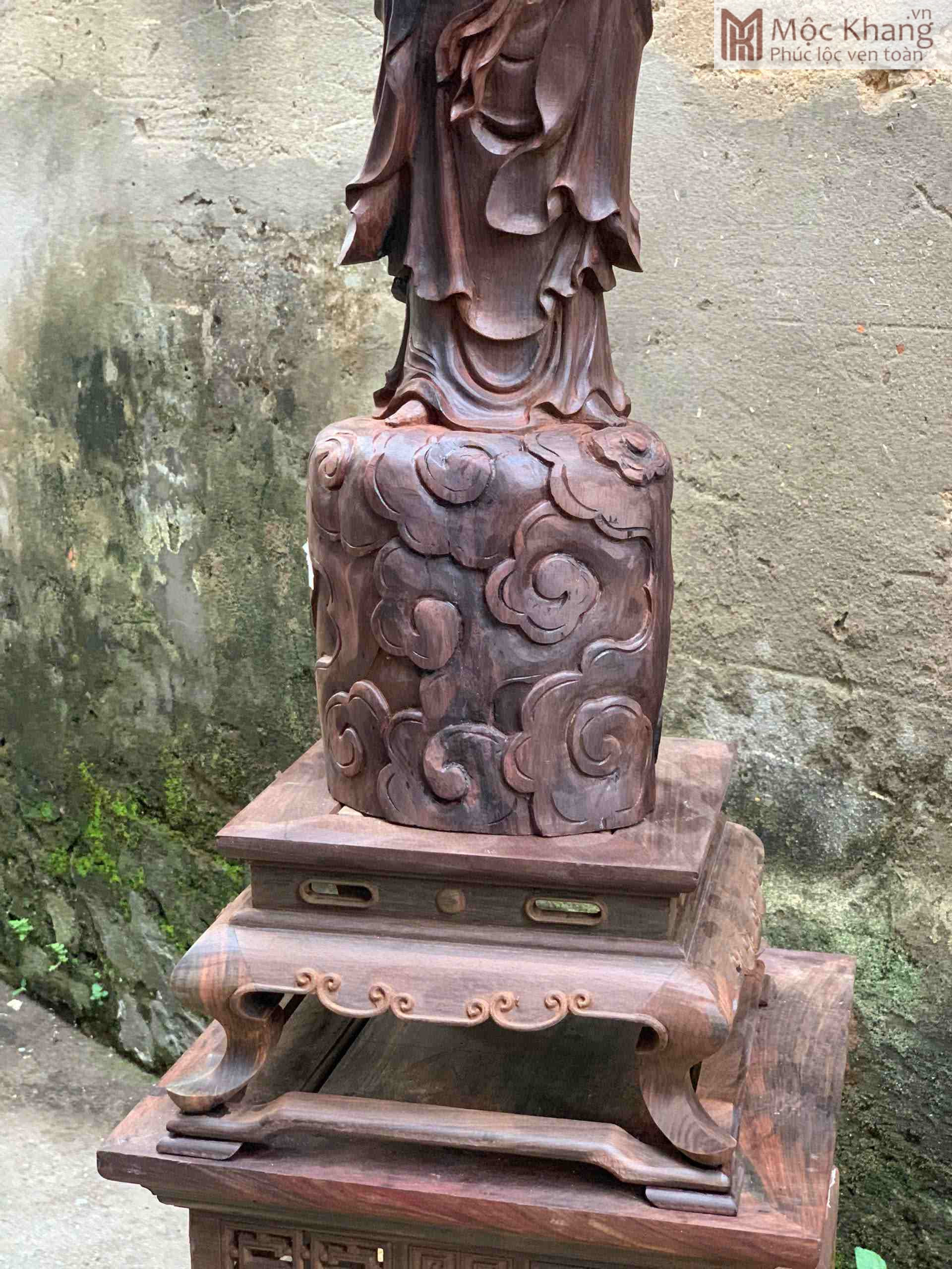 Tượng Quan Thế Âm Bồ Tát Gỗ Trắc (5)_5 Tuong Quan The Am Bo Tat Go Trac 5 5
