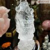 Tượng Thần Tài Thạch Anh Trắng Cao 35 (cm)