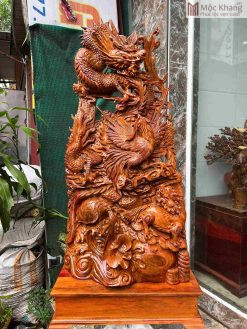Tượng Tứ Linh Gỗ Hương Cao 135 (cm)