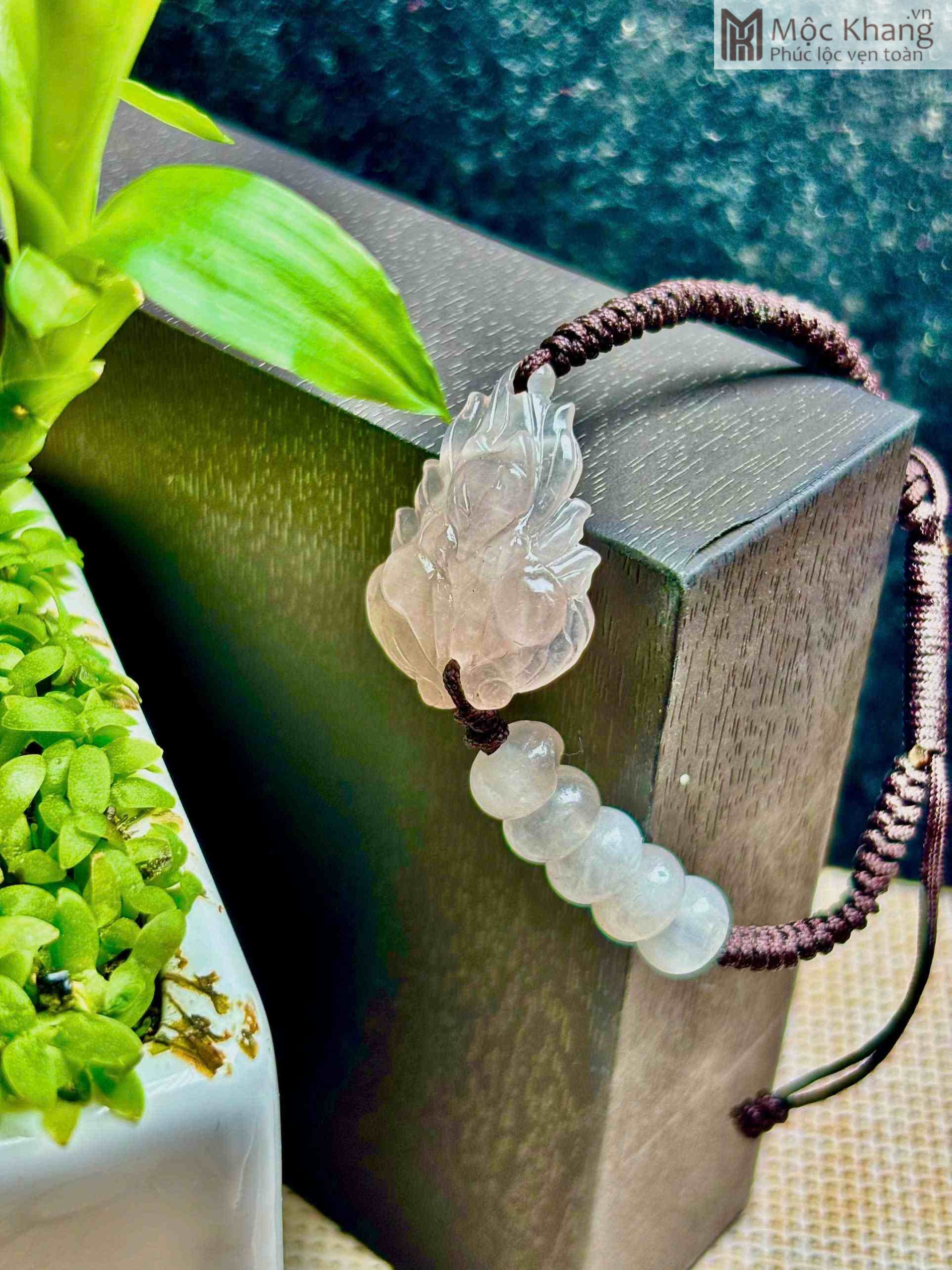 Vòng Ngũ Điếu Phối Hồ Ly Thạch Anh Hồng (1)_1 Vòng Ngũ Điếu Phối Hồ Ly Thạch Anh Hồng