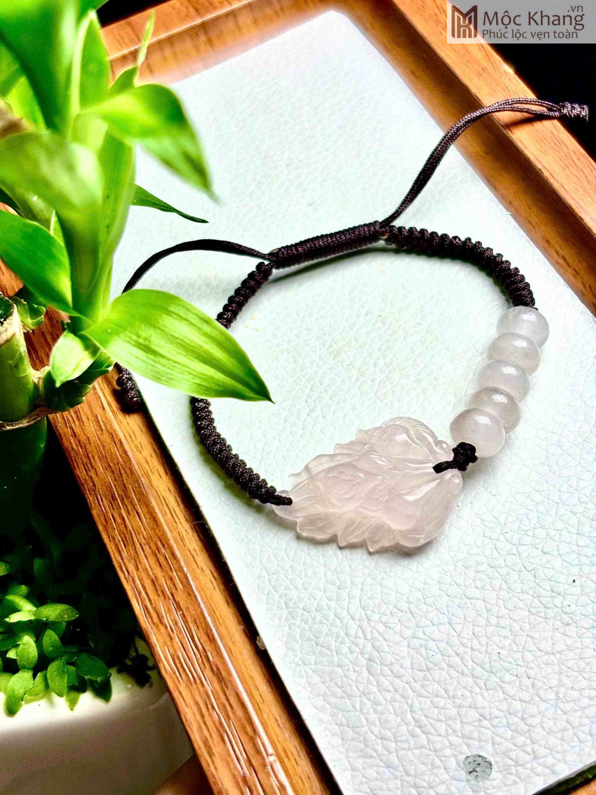 Vòng Ngũ Điếu Phối Hồ Ly Thạch Anh Hồng (2)_2 Vòng Ngũ Điếu Phối Hồ Ly Thạch Anh Hồng