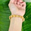 Vong Tay 15 Hoa Sen Da Thach Anh Toc Vang 1 1