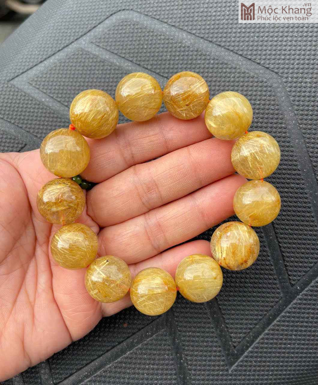 Vòng Tay Đá Thạch Anh Tóc Vàng Đường Kính 17.7 (mm)_1 Vòng Tay Đá Thạch Anh Tóc Vàng Đường Kính 17.7 (mm)