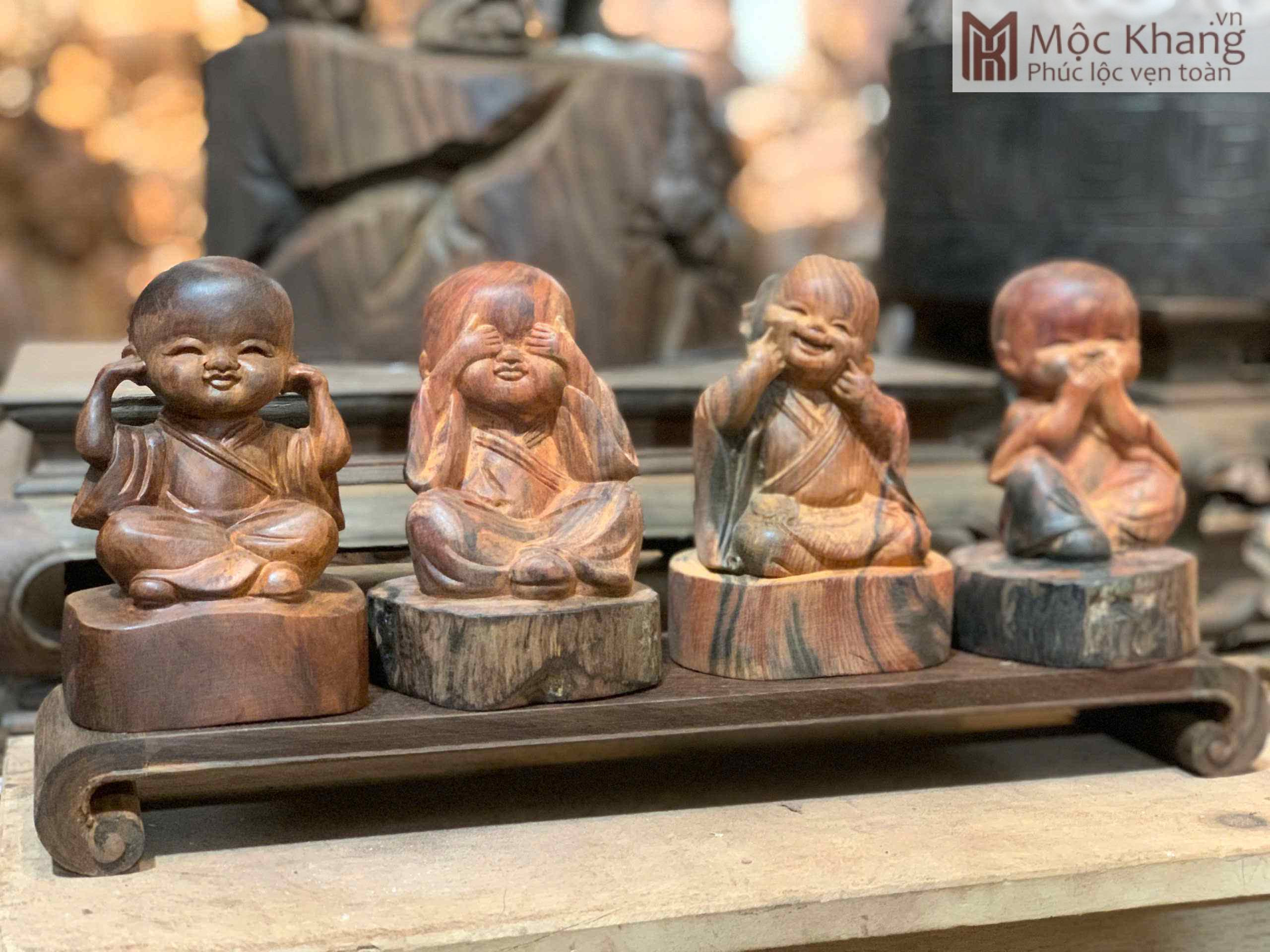 bo-tuong-tu-khong-go-trac-kem-ky-cao-155-cm (4) Bộ Tượng Tứ Không Gỗ Trắc