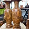 Cặp Lục Bình Gỗ Sưa Bắc