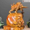 Tượng Bò Tót Đứng Bao Tiền Gỗ Cẩm Chỉ