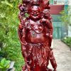 Tượng Phật Di Lặc Tam Phúc Gỗ Nu Tử Đàn