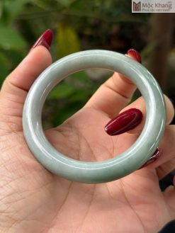 Vòng Tay Ngọc Cẩm Thạch Xanh Xám