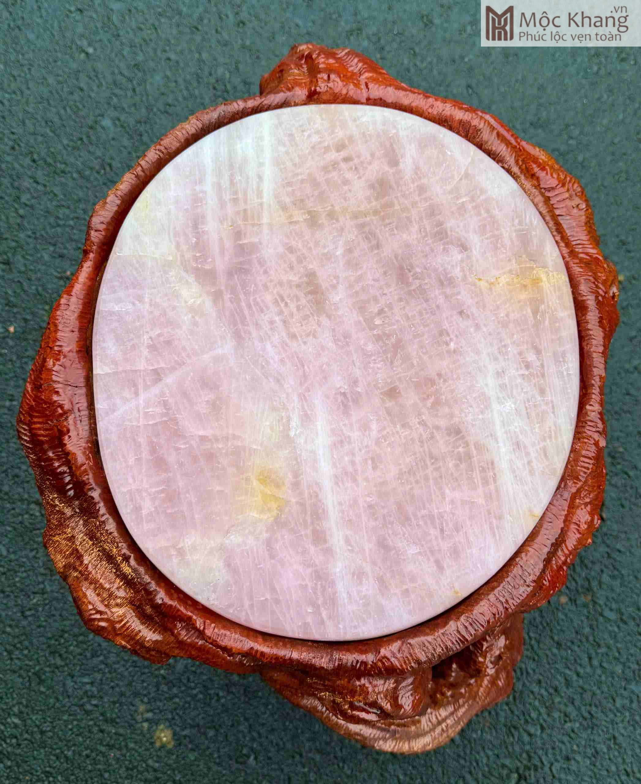 Bàn Thạch Anh Hồng Cao 52 (cm) (1)_1 Bàn Thạch Anh Hồng Cao 52 (cm)