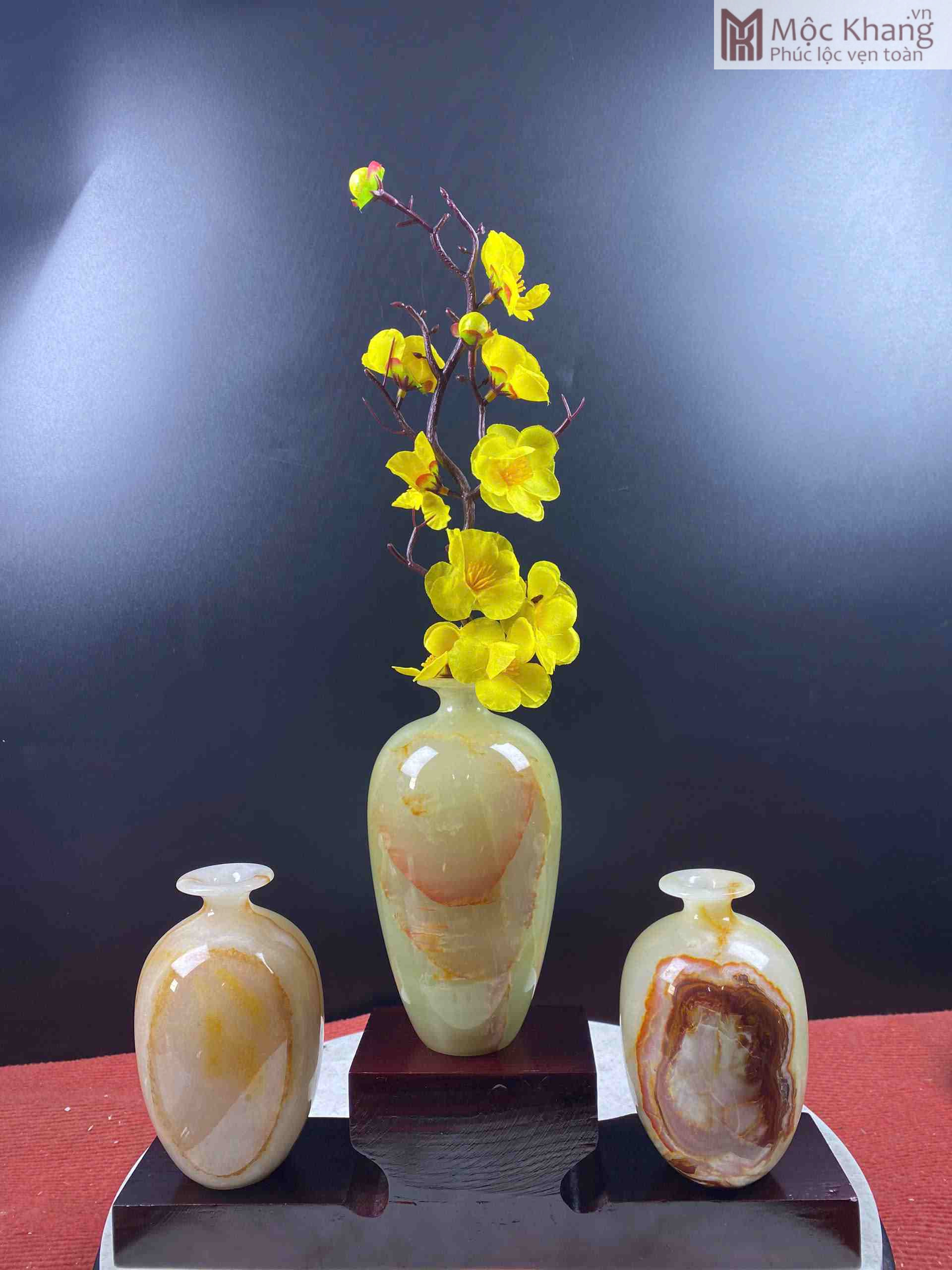Bộ Tam Phúc Ngọc Onyx Huyết Cao 24 (cm)_1 Bộ Tam Phúc Ngọc Onyx Huyết Cao 24 (cm)