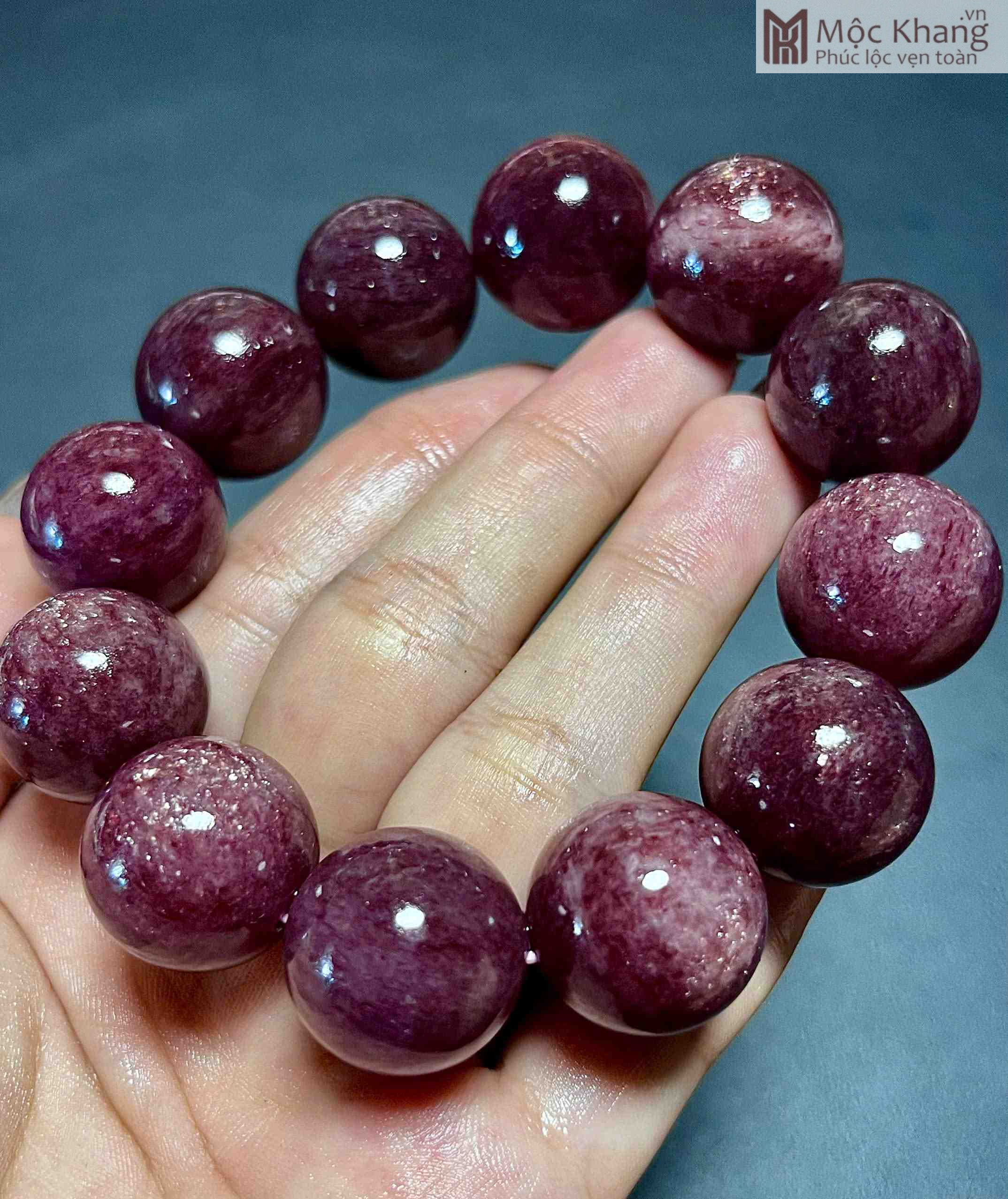 Chuỗi Thạch Anh Dâu Đường Kính 19 (mm) (3)_3 Chuỗi Thạch Anh Dâu Đường Kính 19 (mm)