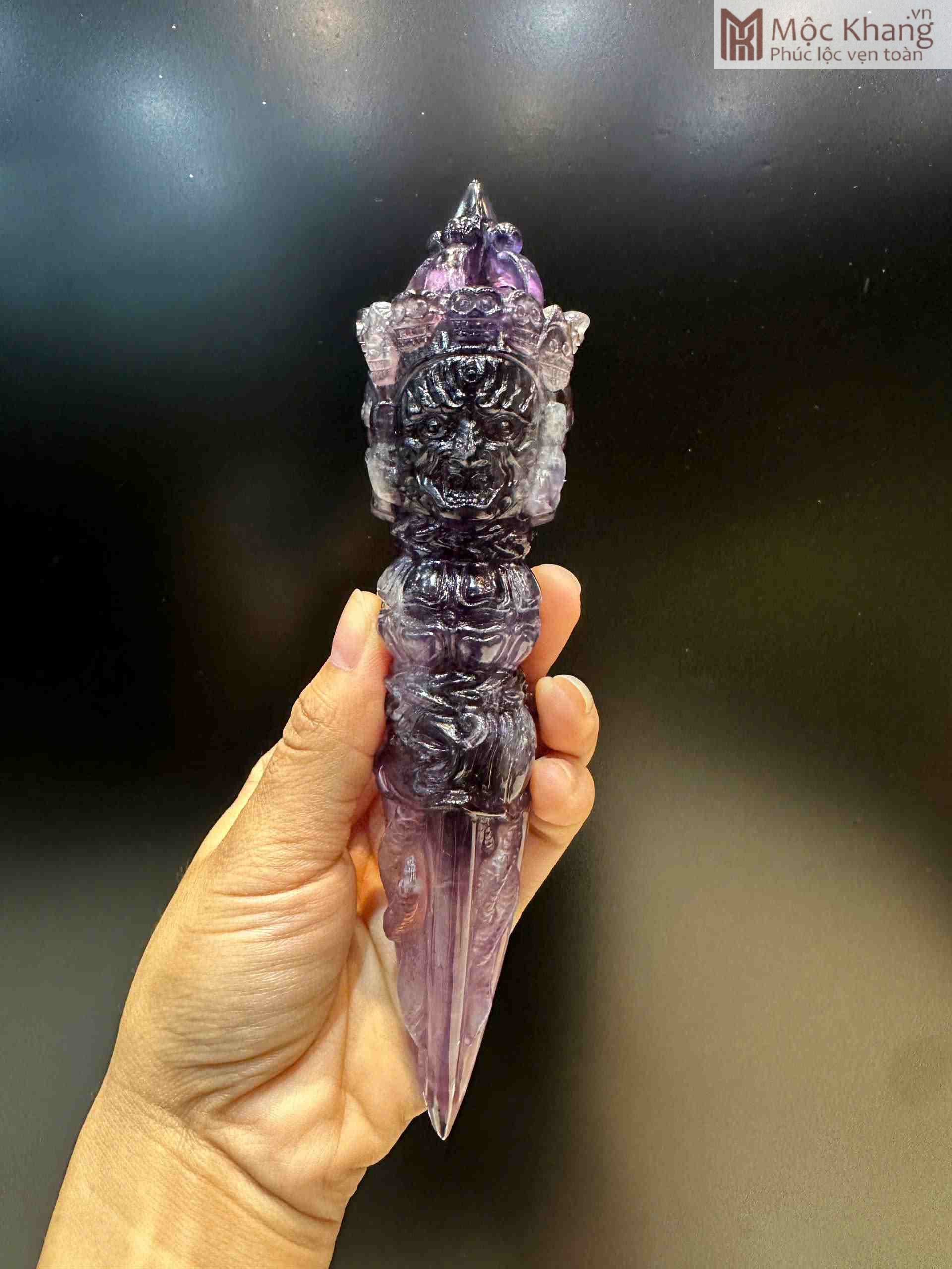 Chuỳ Kim Cang Thạch Anh Tím Cao 18 (cm) (3)_2 Chuỳ Kim Cang Thạch Anh Tím Cao 18 (cm)