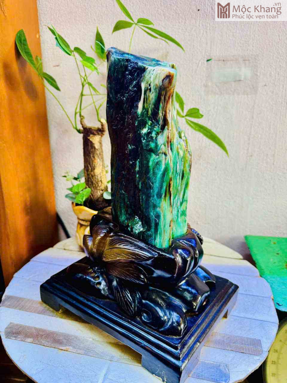 Gỗ Hóa Ngọc Xanh Cao 34 (cm) (4) Go Hoa Ngoc Xanh Cao 34 cm 4