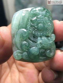 Mặt Dây Đạt Ma Sư Tổ Cẩm Thạch Cao 39.3 (mm)