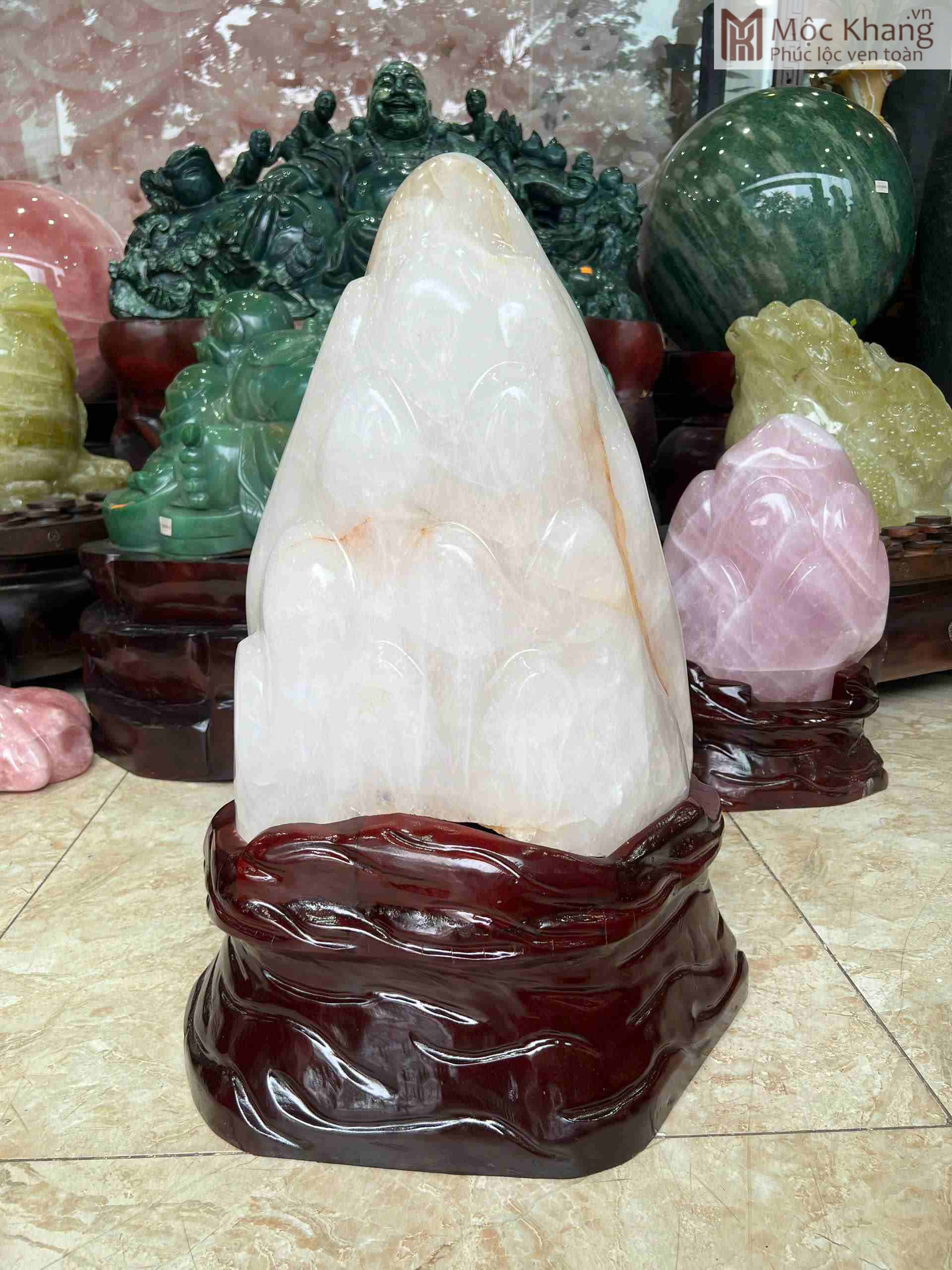 Núi Cảnh Thạch Anh Trắng Cao 69 (cm) (3)_3 Núi Cảnh Thạch Anh Trắng Cao 69 (cm)